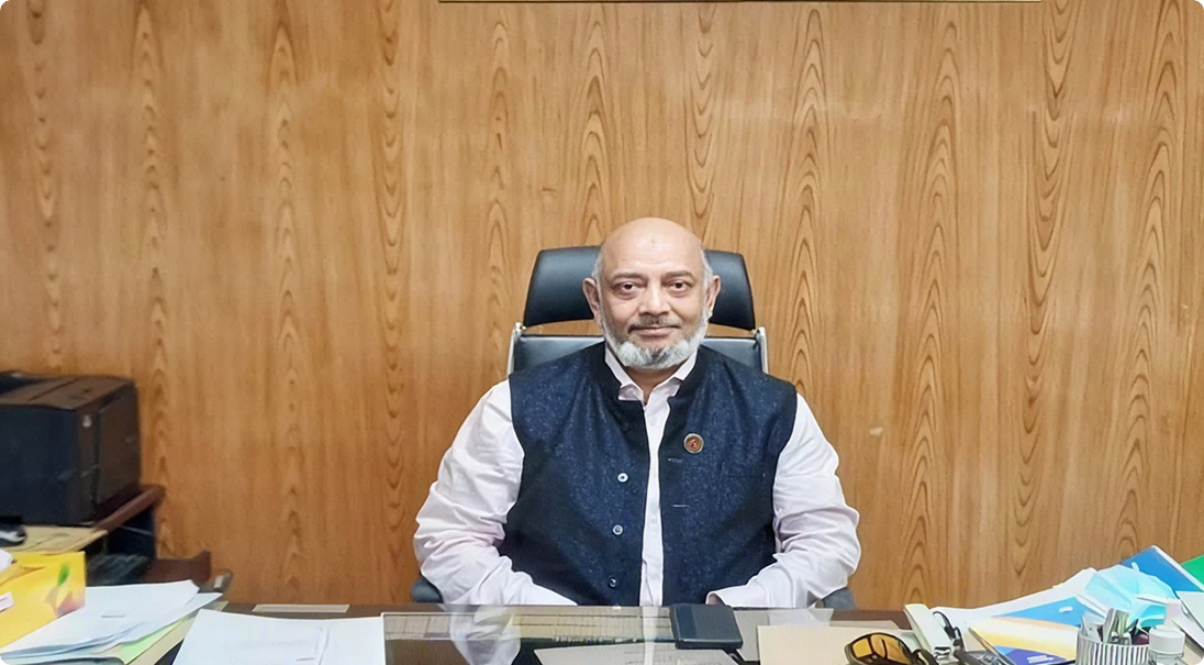 Portrait of Dr. Ahmed Al-Kabir, Chairperson of the Board of Trustee, RTM-AKTU